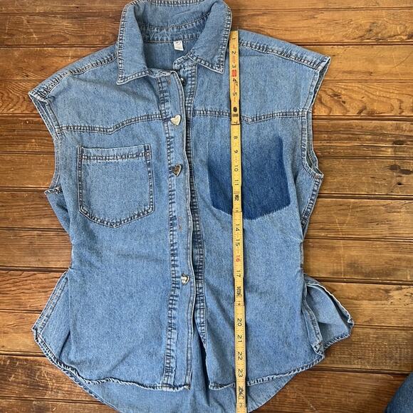 Women’s Human Made sleeveless denim top size medium - Picture 5 of 9
